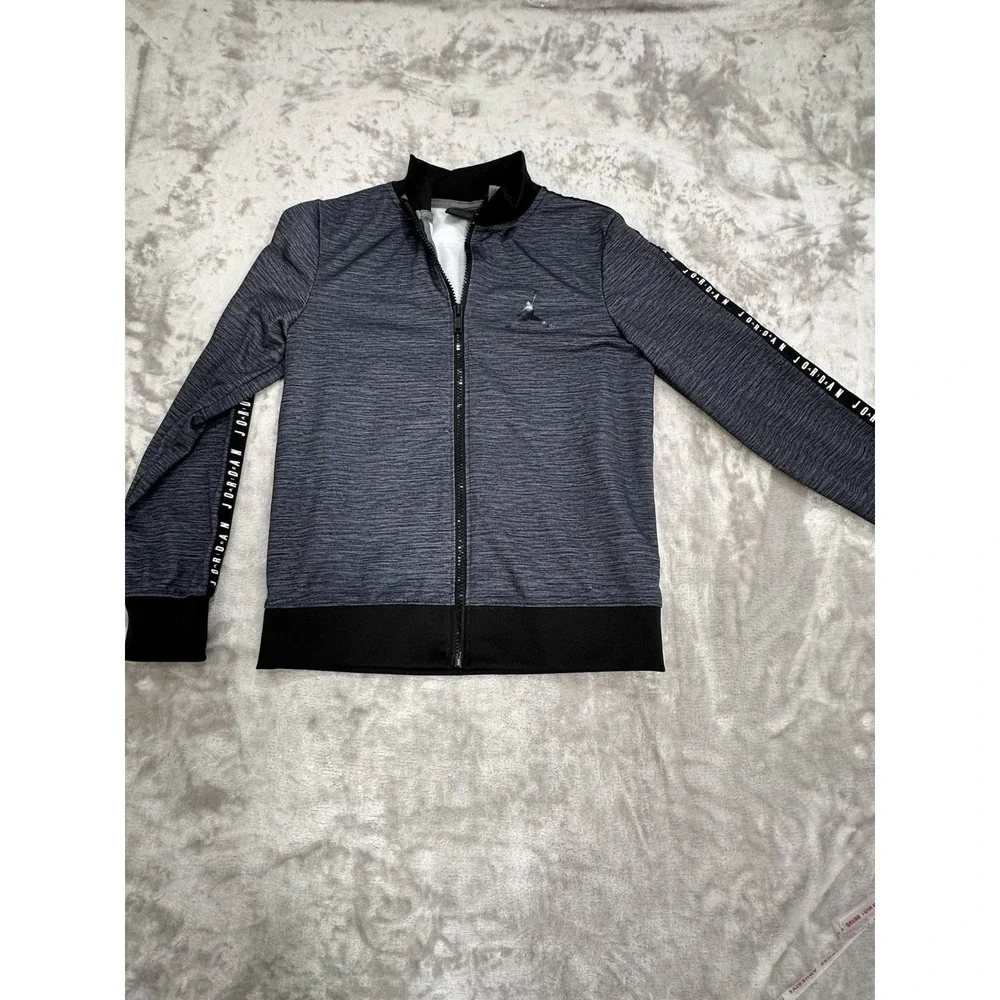 Air Jordan Hooded Lightweight Jacket Jumpman Youth  Full Zip Size Large Two Tone